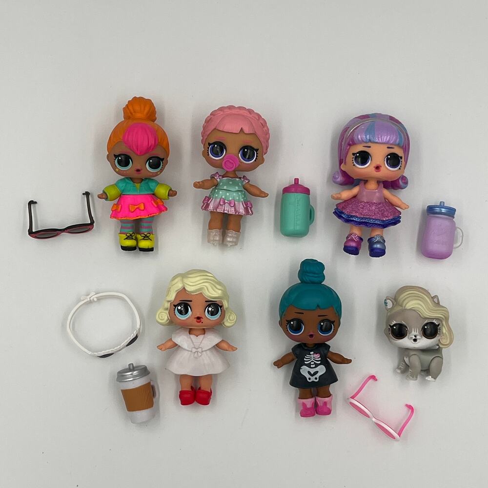 LOL Surprise! Dolls & Pet Series 2 Lot of 6 w/Accessories